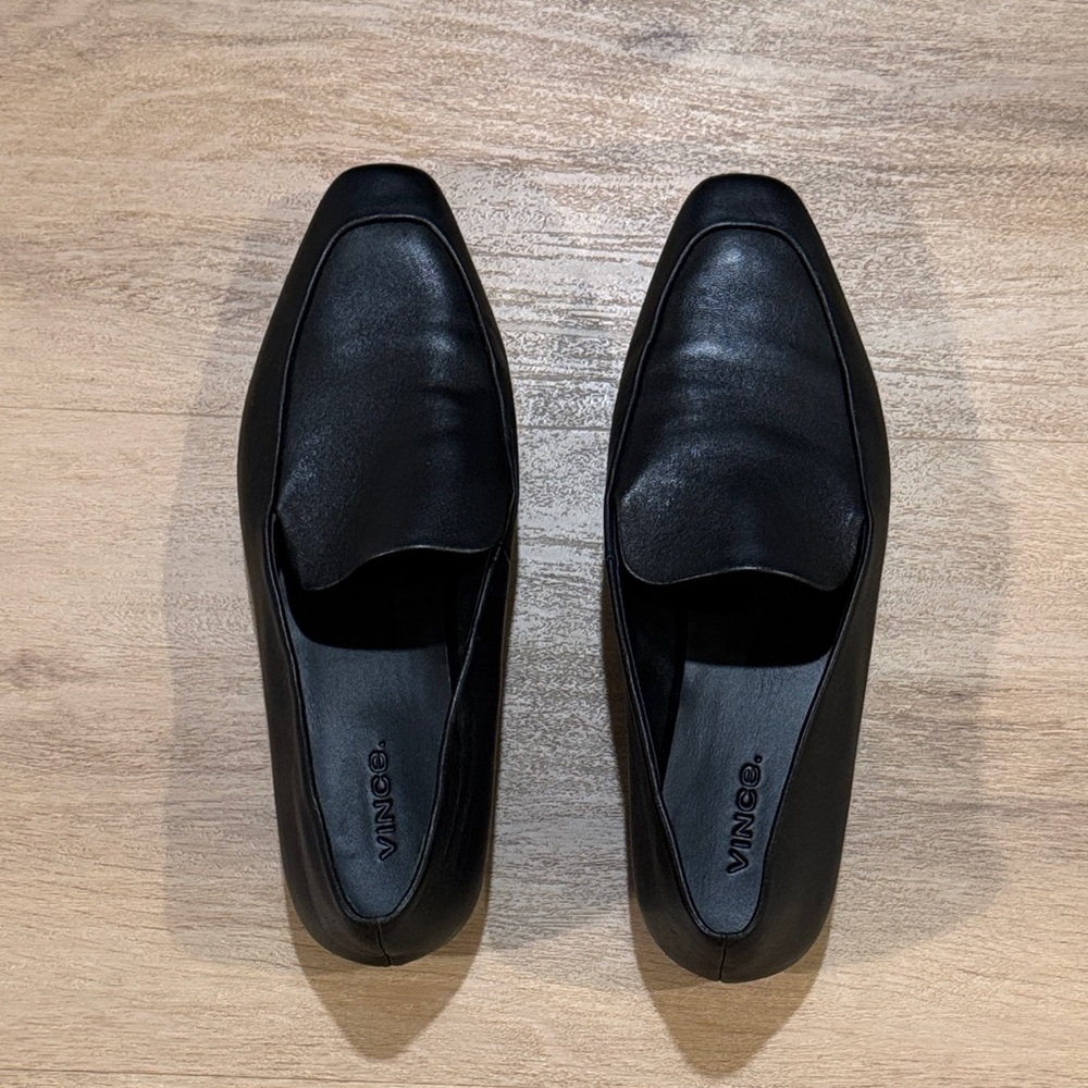 Vince Sleek Black Women’s Slip-On Loafers